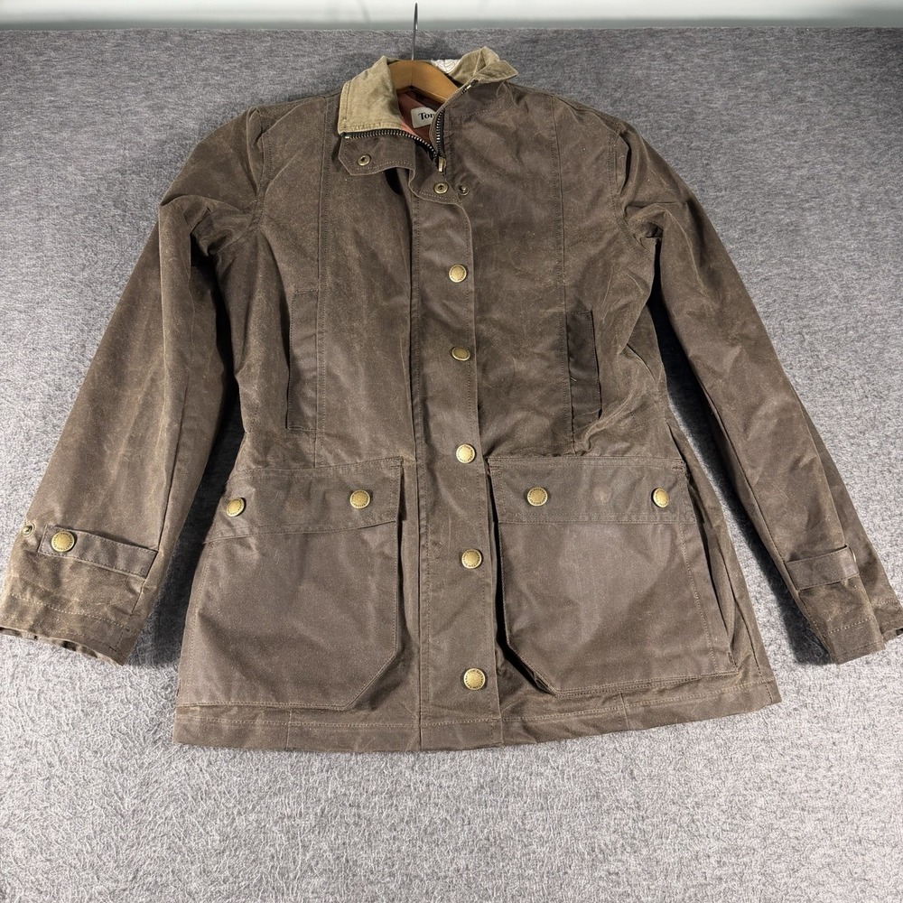 Tom Beckbe Jacket Mens Tobacco Waxed Field Coat Size XS Hunting Outdoors